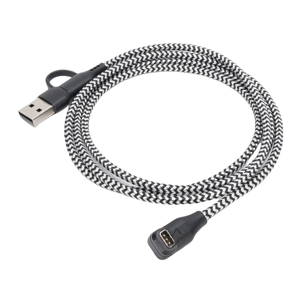 USB and Type C Charging Cable Fit for COROS PACE Pro Smartwatch 1m Length 2 in 1 USB A and C Charging Cord