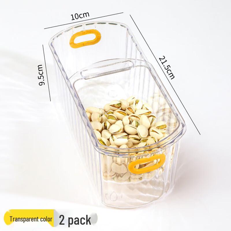 Luxury Double Transparent Melamine Snack & Fruit Plate Set