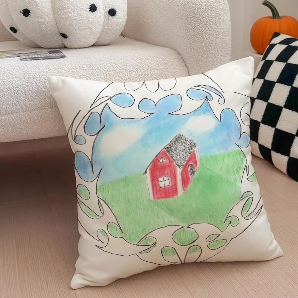 Experimental Swedish Rapper B-Bladee Cushion Cover Throw Pillow Cover Hidden Button Durable Polyester Chair Cushion