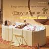 Portable Bathtub Adult Large Capacity Folding Bathtub Portable Soaking Tub Bathroom SPA Tub Reusable Soaking Bathing Tub