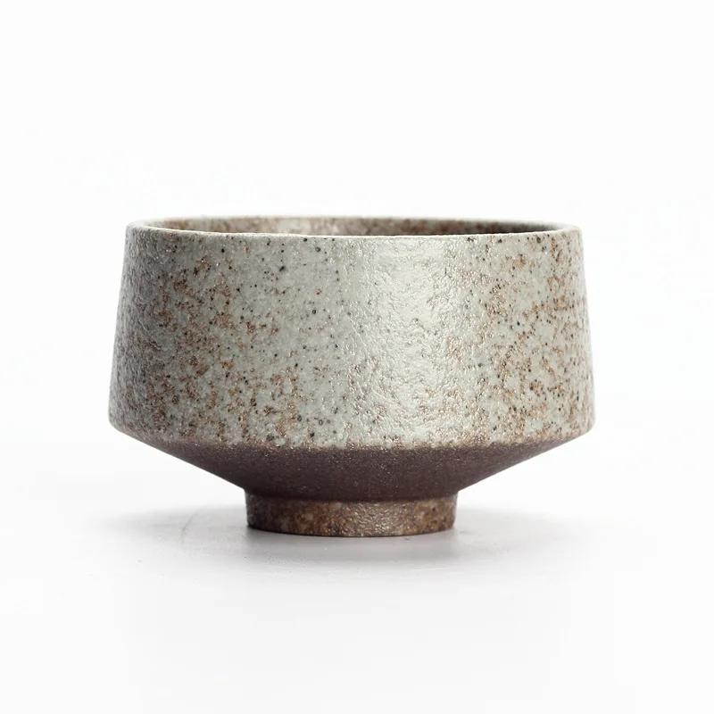 

Stoneware Ceramic Kung Fu Tea Set Teacup Retro Master Cup Personal Cup Cup Fragrance-smelling Cup Teacups Tea Set Siteel 200ml