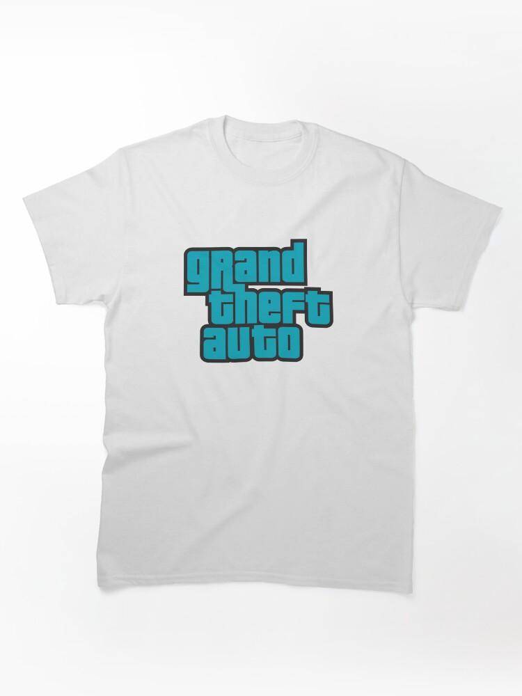 Grand Theft Auto GTA Grand Theft Auto Logo Cool Blue Classic T-Shirt