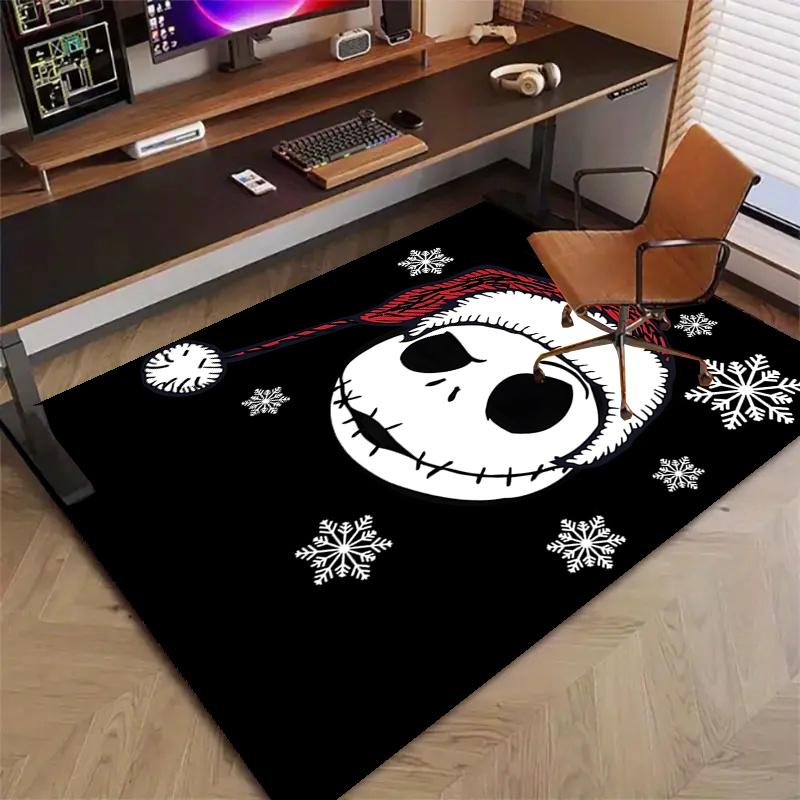 1pc Jack Christmas2 Design Printed Area Rug Carpet for Bedroom Living Room Home Decor Rugs Mat Non Slip Mat Rug for Bedside