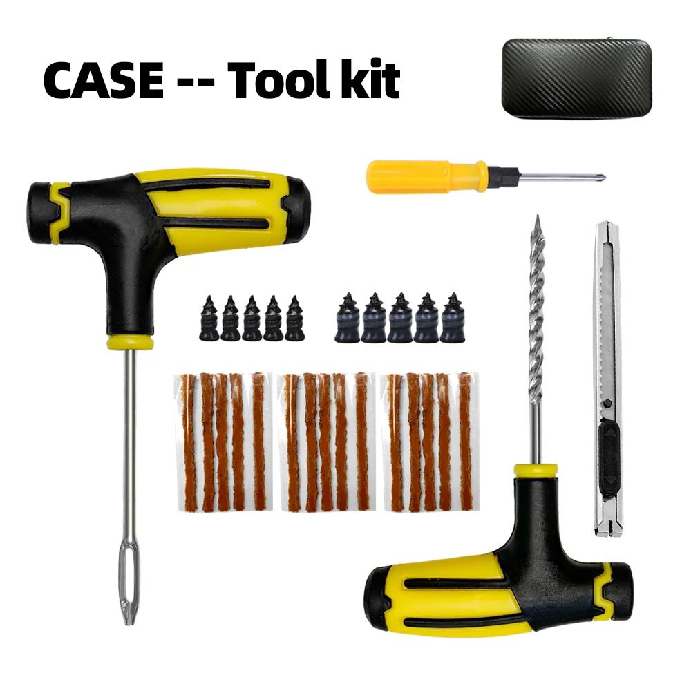 

Car Tire Repair Kit Puncture Plug Tools Tyre Puncture Emergency Universal Tire Strips Stiring Glue Repair Tool Kit Accessories