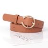 Black Leather Belt Women Premium Decorative Jeans Strap Metal Student Waistband