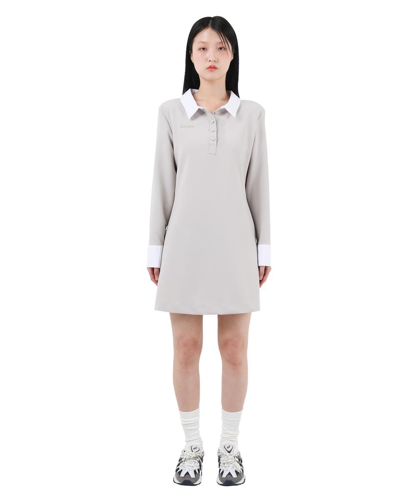 Catharsis Corset Collar Dress Beige One Size