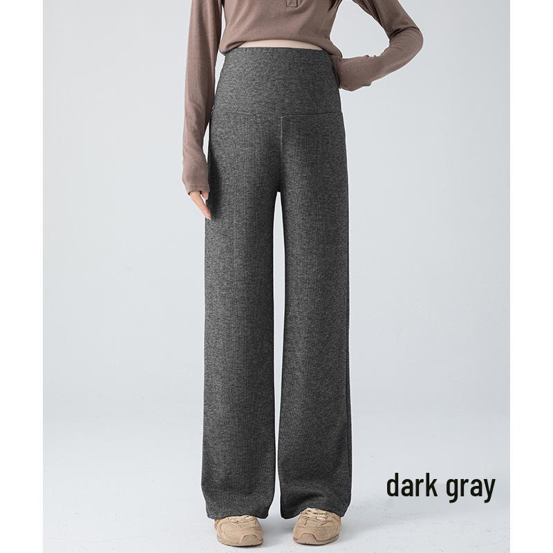 

2025 Petite Maternity Pants: Comfortable, Non-Tight Fit, Plus Size, Straight Leg for Spring & Autumn Outerwear 2XL темно-серого