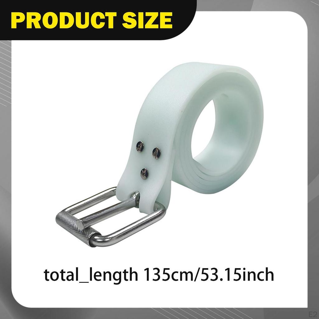 1.3M Glow in Dark Diving Weight Belt, Portable Snorkeling Quick Release Buckle for