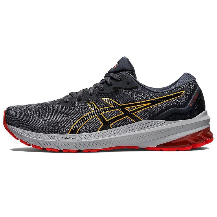 ASICS Men s GT-1000 11 Sheet Rock Yellow Red Running Shoes 1011B354-021 EU 40.5
