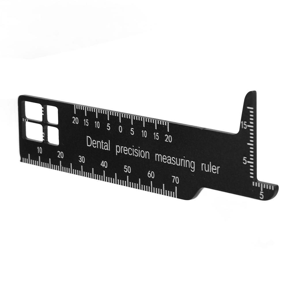 Metal Dental Span Measuring Ruler Double Sided Availability Medical Tool For Dentistry
