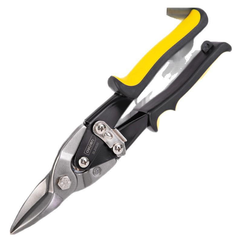 Deli Multi-Functional Aviation Shears: Straight, Left, Right Bend for Sheet Metal, Light Steel, and Keel Cutting