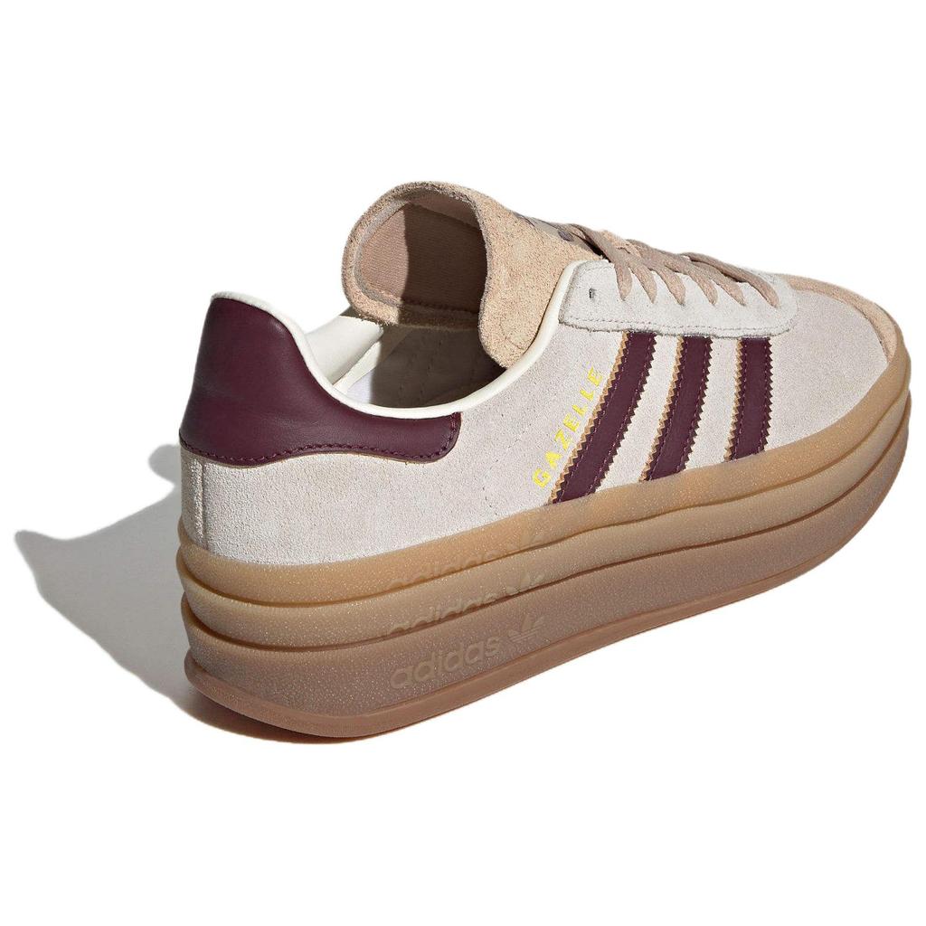 Adidas Originals Gazelle Bold Cream White Maroon Women's
