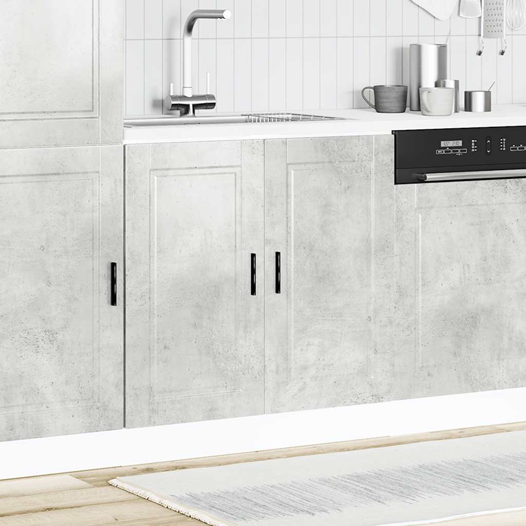 Vidaxl Sink Cabinet, Porto, Concrete Grey, 80X46X81.5 Cm