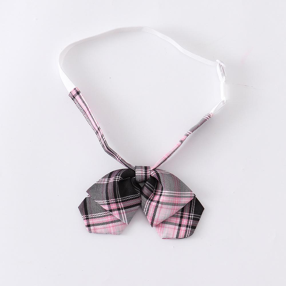 Japanese High-Waisted Plaid Pleated School Skirt for Students Accessories