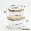 Plastic Stackable Preservation Box With Handle Refrigerator Egg Fresh-keeping Box Stackable Fruit Vegetable Storage Container