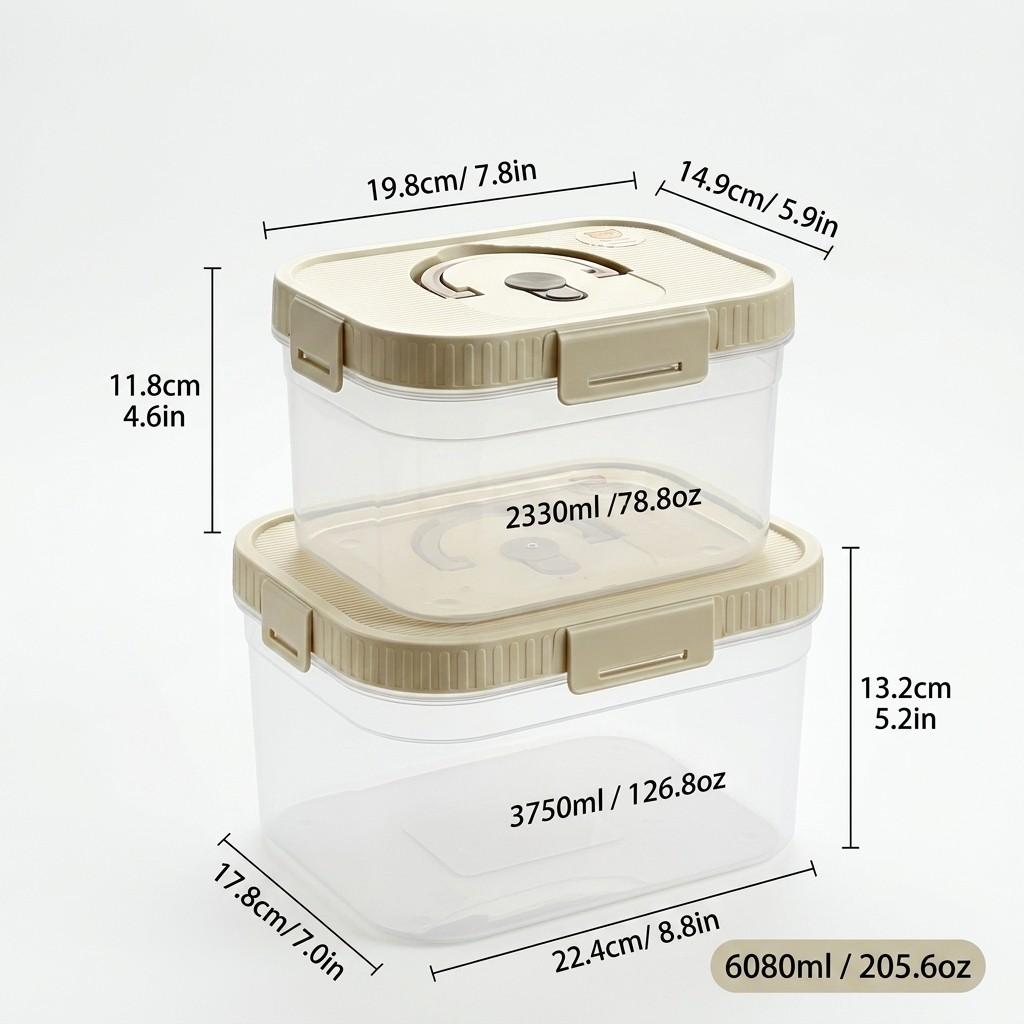 Plastic Stackable Preservation Box With Handle Refrigerator Egg Fresh-keeping Box Stackable Fruit Vegetable Storage Container
