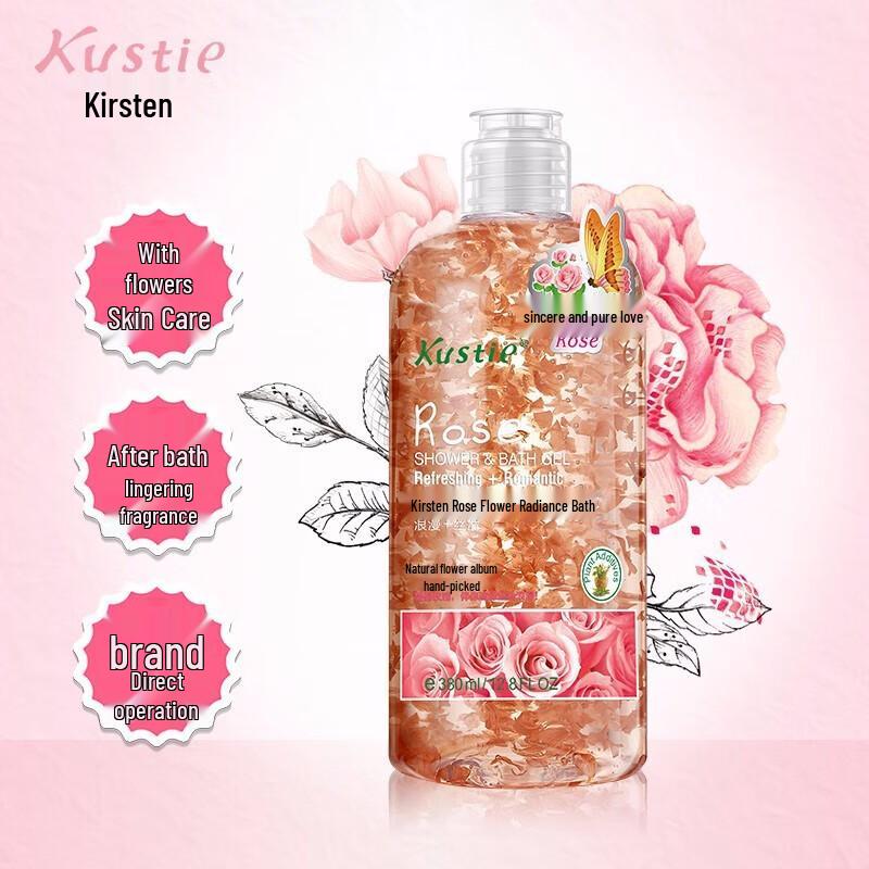 KOUSTIN Гель для душа с лепестками роз 380 г