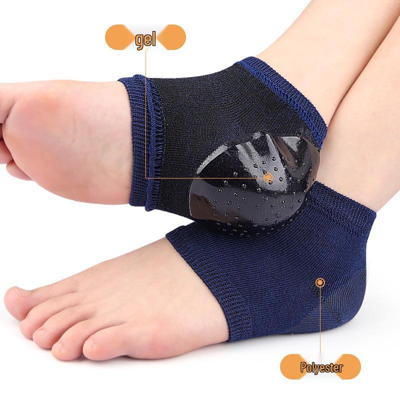 Anti-Crack Heel Protector Gel Socks - Unisex Soft Elastic Heel Pads