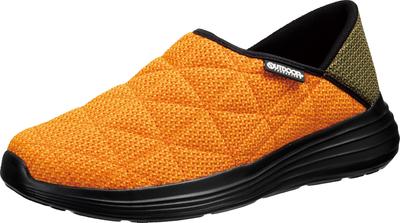 Asahi Outdoor Products Lightweight Two-Way Outdoor Shoes for Men and Women, Low-Cut Slip-On, Orange, Size 25.0cm