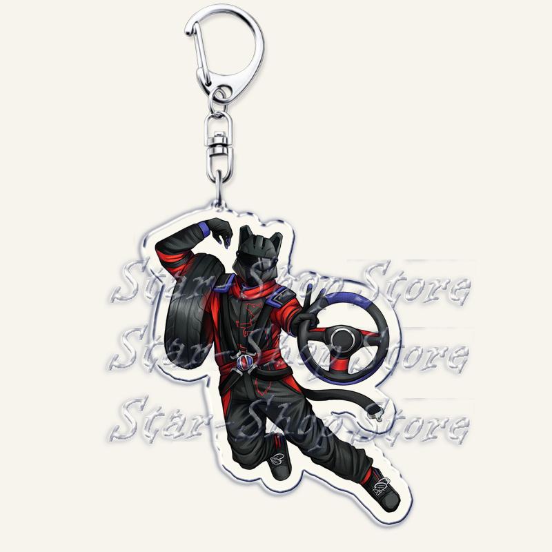 Heiße Spiel-Schlüsselanhänger für Damen-Accessoires Tasche Damon Maitsu Eva Tsunaka Wolfgang Akire Kai Monteago Schlüsselanhänger Schmuck Fans Geschenke