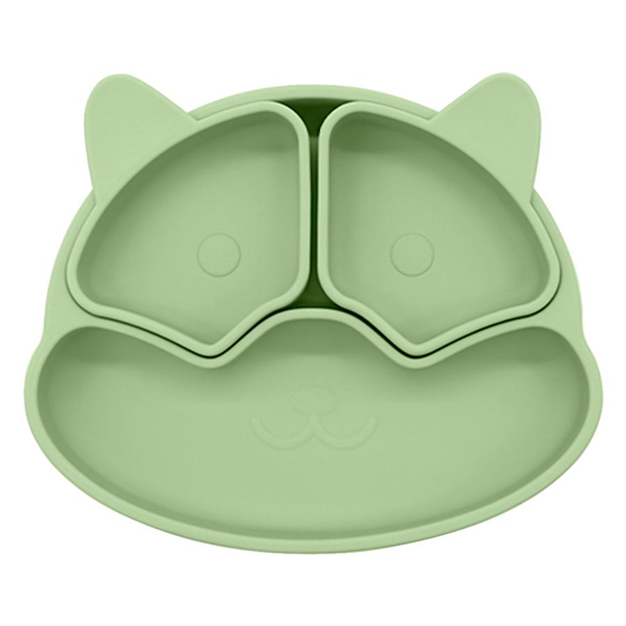 New BPA Free Baby Sucker Silicone Dining Plate Cartoon Children Dishes Plate Toddle Training Tableware Kids Feeding Bowls