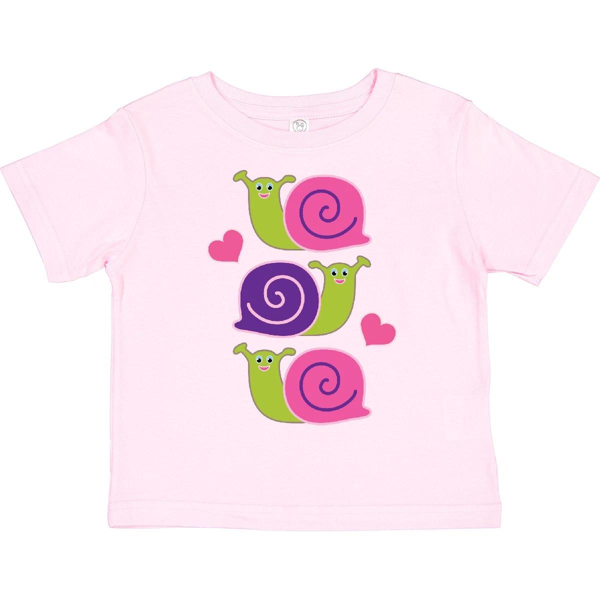 Inktastic Snail Lover Girl Garden Snails Toddler T-Shirt Girls Gardening Cute 110