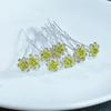 10pcs Rose Flower Bridal Hairpins Luxury Crystal Hair Clip Pins Wedding Bride Hair Styling Tools Women Prom Hair Accessories