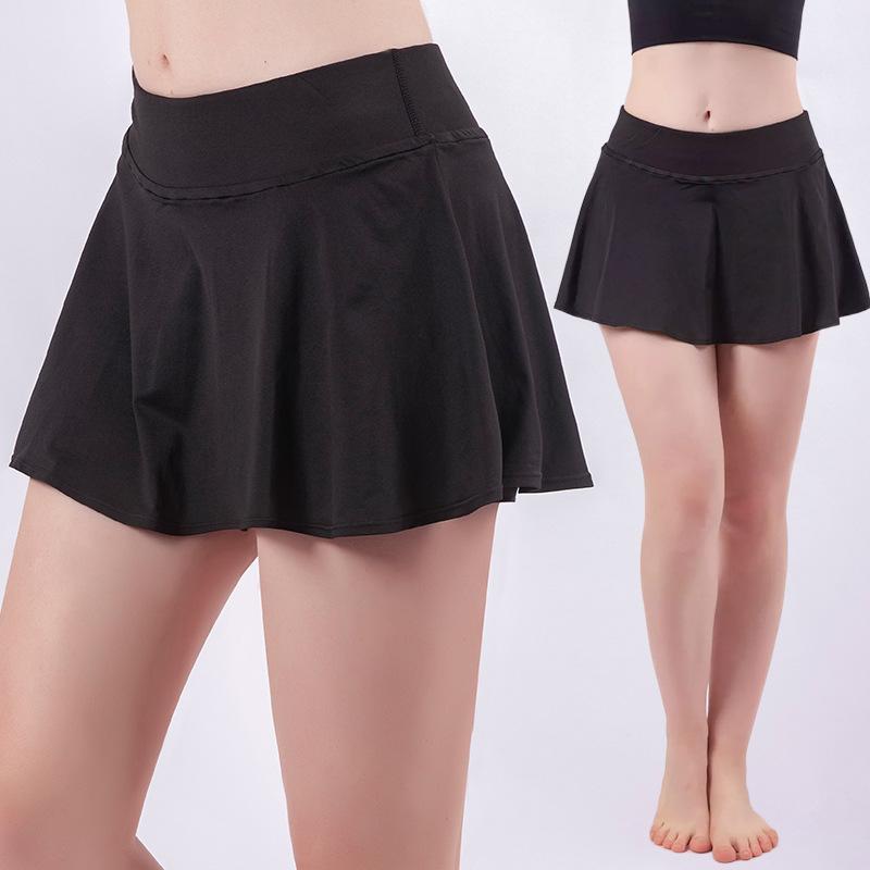 Плиссированная спортивная теннисная юбка-переход для женщин с высокой талией — фото 14