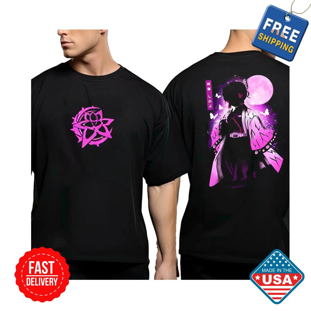 

Demon Slayer Anime Kimetsu no Yaiba Movie 2025 T-Shirt Kochou Shinobu Inspired Unisex T-Shirt XL