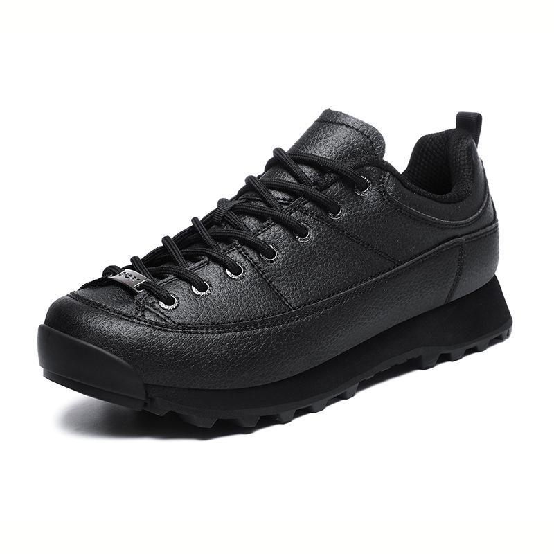 Monaco Low-top Hiking Off-road Shoes Outdoor Camping Shoes Waterproof and Non-slip Hiking Shoes Sports Casual Leather Men's Shoes