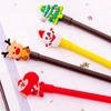 Cartoon Christmas Series Elk Neutral Pen - Cute Animal Student Stationery, Black Water-Based Ink
