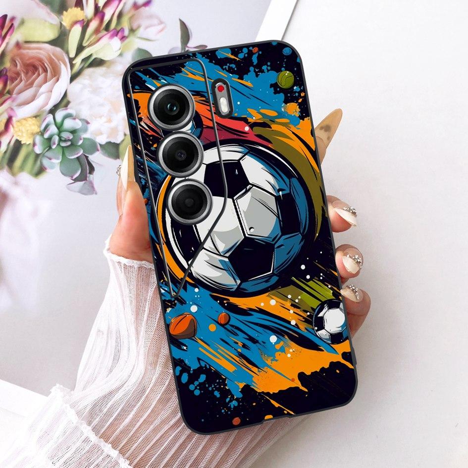 

Чехол для Tecno Camon 40 Pro 5G CM7 Модный Цветок Мягкий Черный Силиконовый Чехол для Tecno Camon 40 Pro Camon40 4G CM5 CM6 Camon 40 Pro 4G CM6