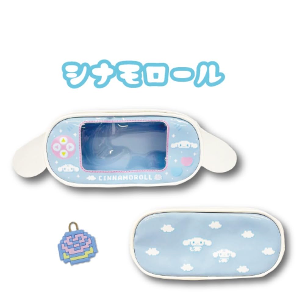 Hatayama Shoji Sanrio Clear Window Multi H10 x W21 x 34203338 Pouch, Subculture, Cinnamoroll, Approx. D5.5cm,