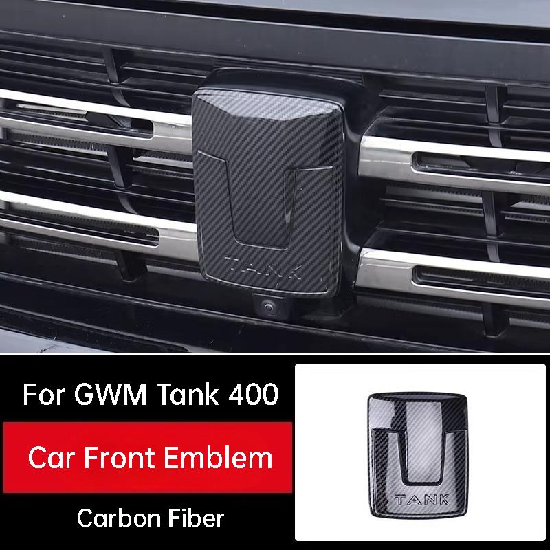 For GWM Tank 300 400 500 Car Front Emblem Sticker Wheel Hub Badges Steering Wheel Decoration Sticker Modification Accessories