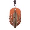 JMXD - Literary Vintage Genuine Leather Feather Rope Necklace Alloy Jewelry