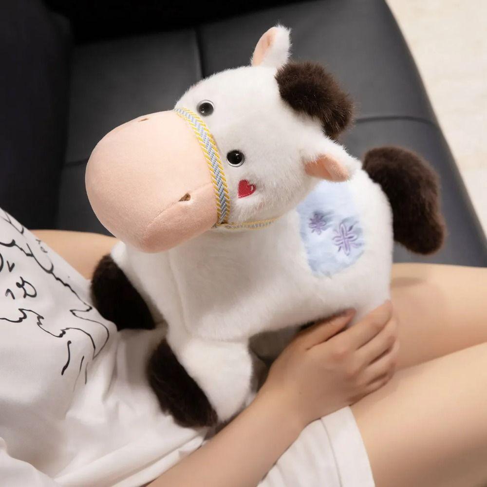 Simulation Standing Foal Plush Doll Saddle Cartoon Horse Stuffed Toy Valentine's Day Gifts