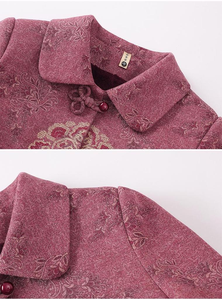 Women's Spring & Autumn 2026 Jacket: Stylish Lapel Loose-Fit for Middle-Aged & Elderly