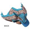 Weiches Bedrucktes Satin Kopftuch Hut UV-Schutz Breiter Rand Chiffon Bedruckte Visierhut Bandana Atmungsaktive Baseball Hijab Mütze