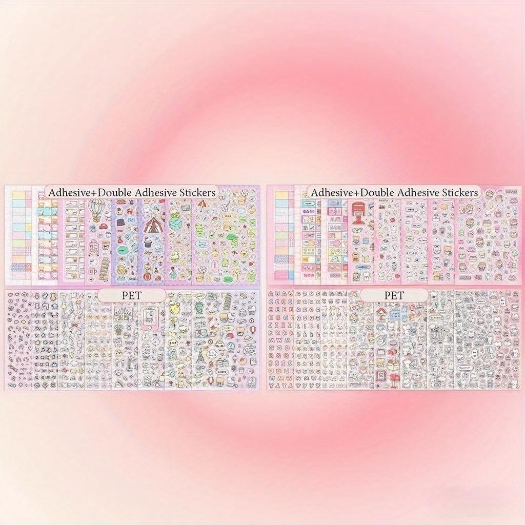 Korean Style Cute Cartoon Stickers|Decoration for Scrapbooking,nail,Diary,Mobile Phone Case,Water Bottle,Computer,Guitar,Luggage