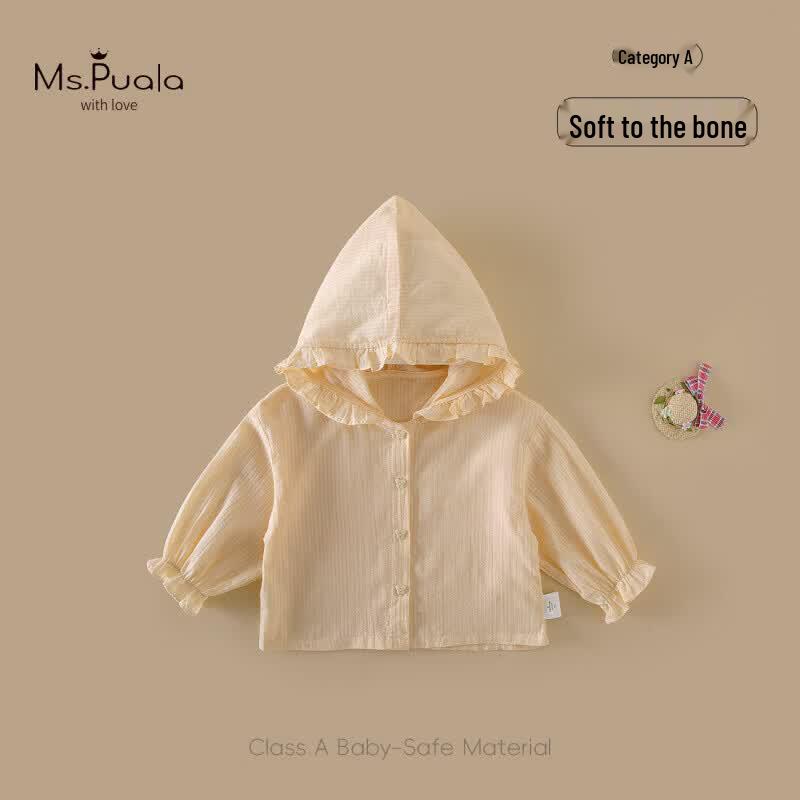 MS.PUALA Girls' Summer Breathable Sun Protection Cardigan Jacket