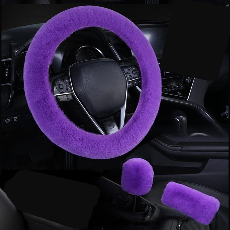 Husă Volan Pluș Blană Iepure Imitație Elastică Iarnă Caldă Anti-alunecare Husă Mâner Unisex