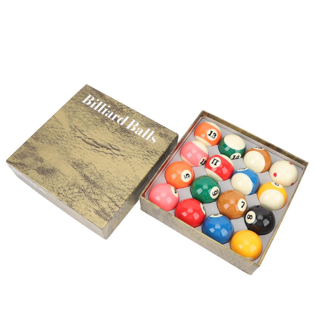 Biljardkuler Poolkulesett 2,25in Reguleringsstørrelse for Amerikansk Stil Biljardbord Tilbehør 16
