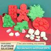 1-20PCS Christmas Tree Silicone Molds Santa Snowman Gingerbread Mold for Candy Jelly Baking Holiday Kitchen Crafts