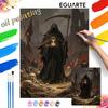 Mystic Halloween Hourglass Oil Painting Art Coloring Painting Handmade Diy Home Decoration Painting