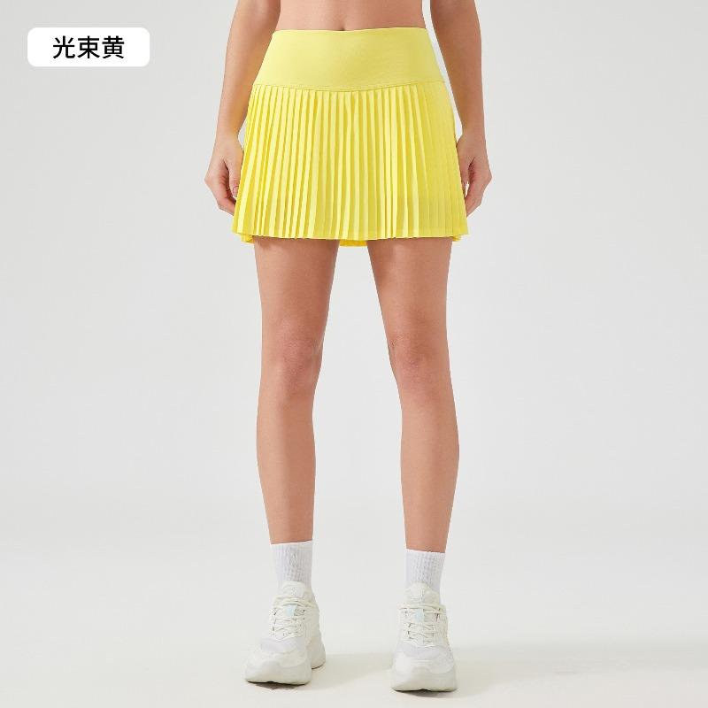 New Double-layer Anti-light Quick-drying Yoga Fitness Clothes Women's High-waisted and Thin Sports Skirts, Versatile Sports Fashion
