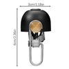 Bicycle Bell,Stainless Steel Loud-Handlebar Alarm Bike Rings Bell,Universal Fit Bike Sport Alarm Bell,For Road MTBs Fixed Geared