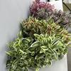 8 Heads Artificial Green Plant Real Touch Realistic Simulation Greenery Handmade No Watering Fake Plastic Plants