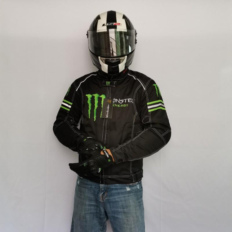 Mens Motorcycle Riding Suit Winter Windproof Warm Protective Gear Black Separated Style