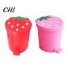 Secchio della Spazzatura Pattumiera Grande Capacità Buona Capacità di Carico Forma Raffinata Conveniente Alta Durabilità Contenitore per Rifiuti Decorativo Plastica Stile Fragola