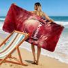 Arsenal F Print Beach Towel, Large Soft Quick Dry Towel for Beach Camping Swimming